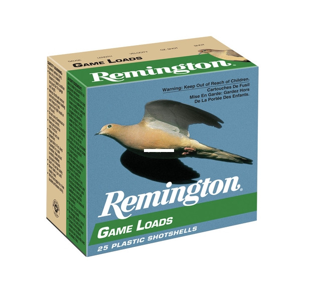 Remington 20032 Shotshell Game - Loads GL128 12GA 2-3/4" 1 OZ 8 Box - 20032