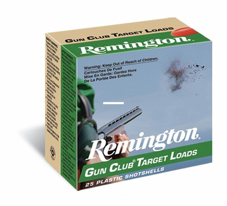 Remington 20230 Gun Club Shotshell - 12 GA, 2-3/4 in, No. 8, 1-1/8oz - 20230 Remington 20230 Gun Club Shotshell - 12 GA, 2-3/4 in, No. 8, 1-1/8oz - 20230