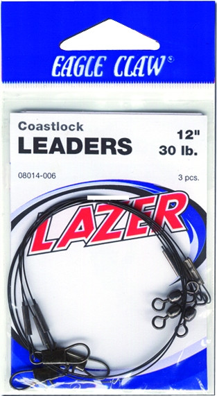 Eagle Claw 08014-006 Lazer Sharp - Coastlock Steel Leader with Crane - 08014-006