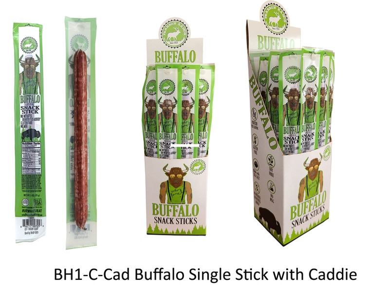 Pearson Ranch BH1-C-CAD PDQ Caddy - - Buffalo 1 oz Snack Sticks (24 - BH1-C-CAD