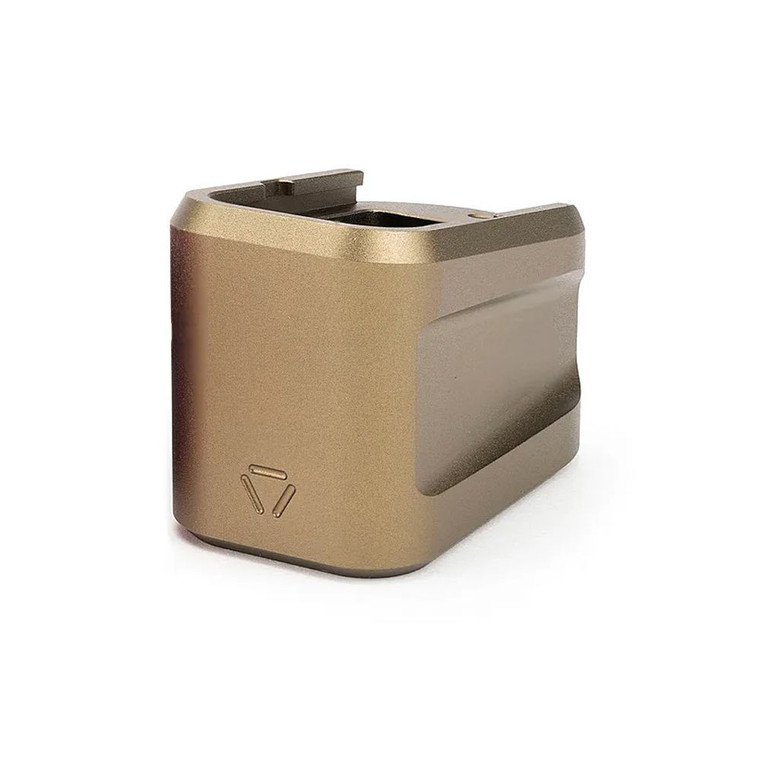 Strike Industries - Alum Ext Mag Plate Glk G19 9mm Fde - SIEMPALG19FDE Strike Industries - Alum Ext Mag Plate Glk G19 9mm Fde - SIEMPALG19FDE