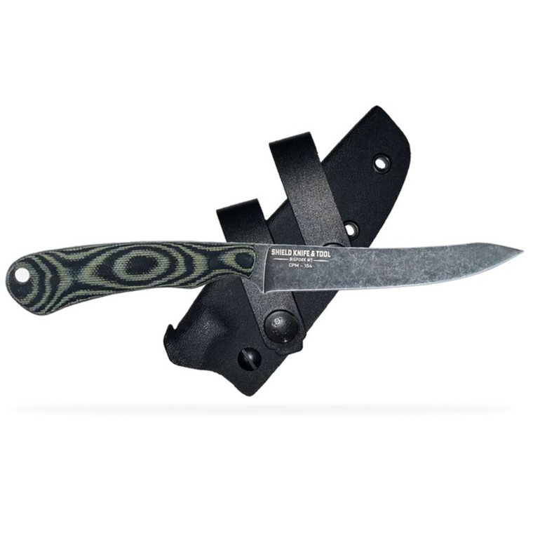 Shield Arms - Nimrod Acid Wash Od/blk Canvas Micarta - SKTNIMRODACIDODBLK