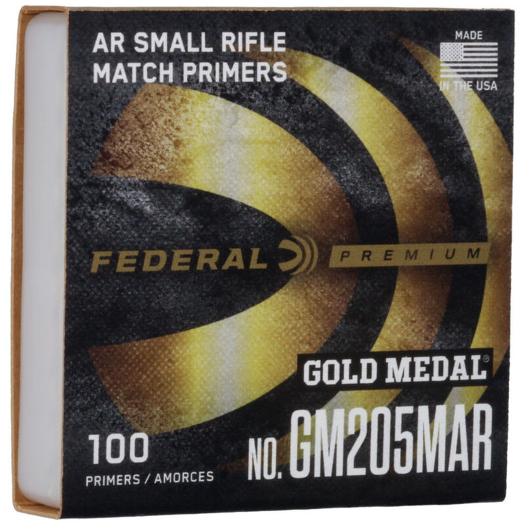 Federal Ammunition - Case Of 50 Premium Gm Sm Ar Rfl Primer 100rd/bx - GM205MAR