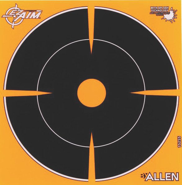 Allen - Adhesive Sight-in Target - Splash 6in 1dot 12pk - 15255