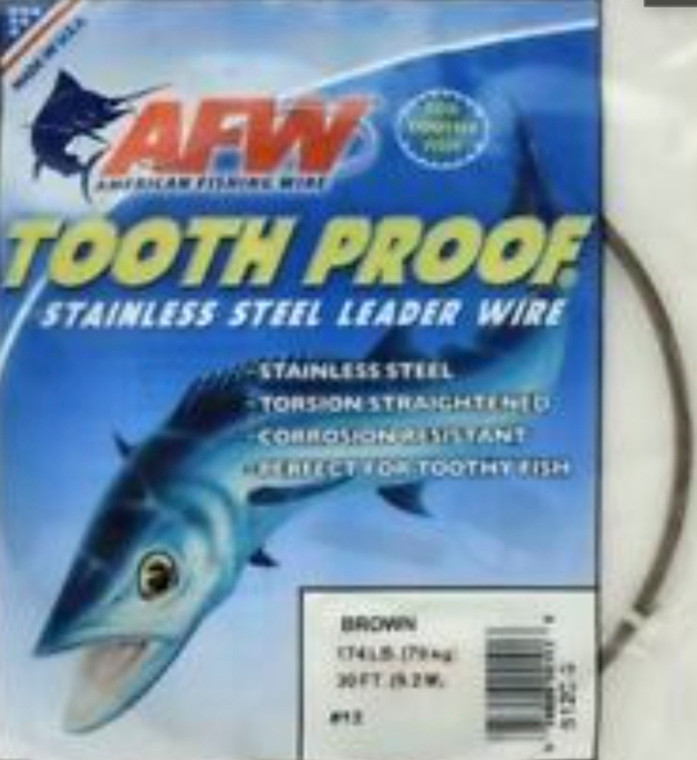 AFW - Tooth Proof Wire - Camo 30ft 124lb .061 Dia - S10C-0