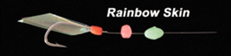 Ahi - Ahi Sabiki Rig - Rainbow Fish Skin Sz14 - SB-201 Ahi - Ahi Sabiki Rig - Rainbow Fish Skin Sz14 - SB-201