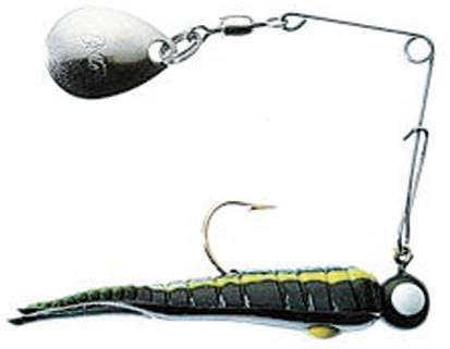 Betts - Split Tail Spin-nickel - 1/50oz Black/yell Str - 020ST-24N