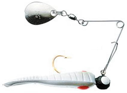 Betts - Split Tail Spin-nickel - 1/50oz White/red Dot - 020ST-35N