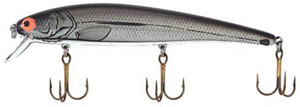 Bomber - Long A Jerkbait - 4.5in 3/8oz Chrm/blk Bk - B15AXMB