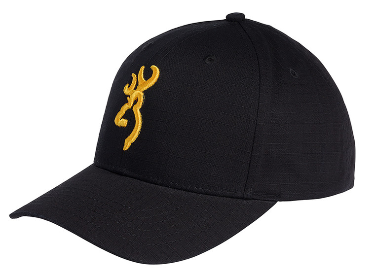 Browning - Buckmark Cap - Black/gold 1sz -