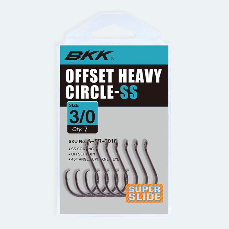BKK - Heavy Circle Offset Hook - Super Slide 3/0 7pk - A-BR-2016