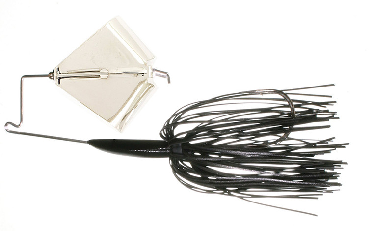 Boogerman - Clacker Buzzbait - 3/8oz Black/nickel Blade - BB24N-38