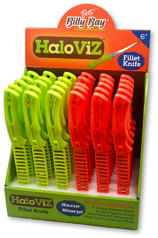 Betts - Billy Fillet Knife Displ - 30ea 6in Ss Fillet W/sh - FKD-30