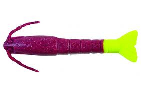 Berkley - Gulp Sw Shrimp - 3in 6bg Cajun Purp/chart - GSSHR3-CPC
