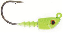 Bass Assassin - Saltwater Jighead - 1/8oz 4pk Chartreuse - JA06005