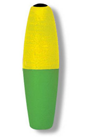 Betts - Mr Crappie Slipper Float - 2in Cigar Yg Unwgtd 3pk - M0B-SF-3YG