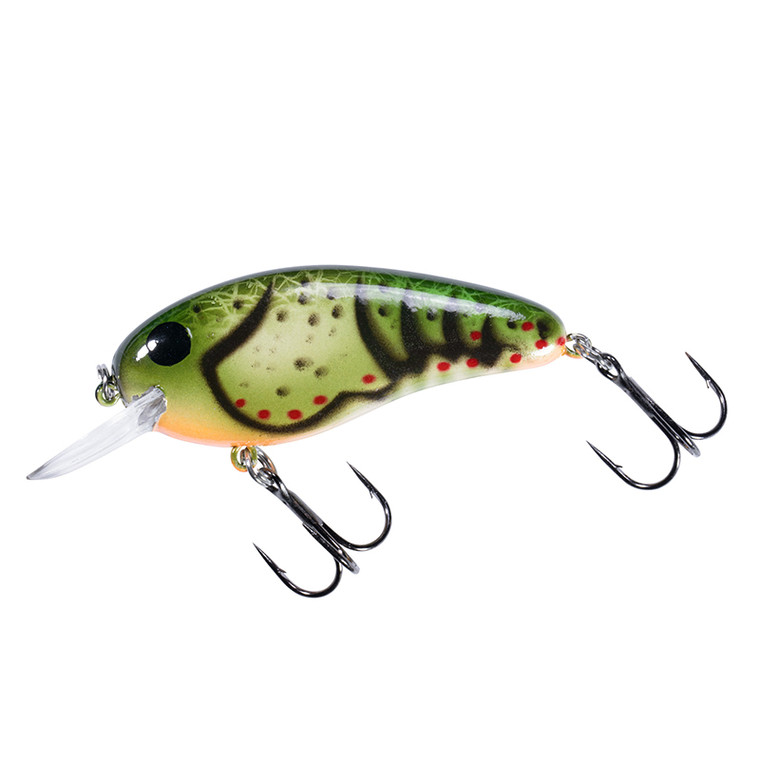 Bomber - Flat A Crankbait - 2.5in 3/8oz Rock Craw - BMB02FA528