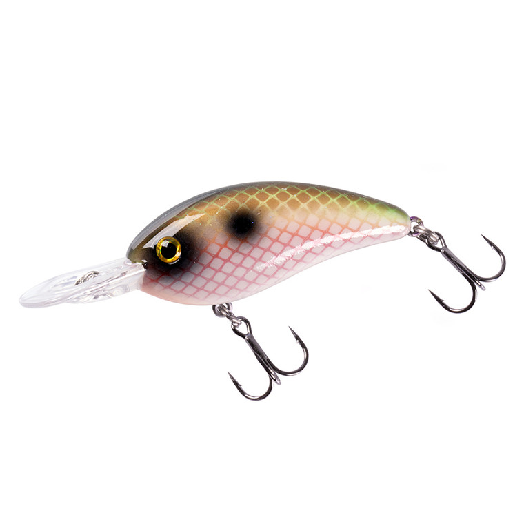Bomber - Fat Free Guppy Crankbait - 2.38in 3/8oz Elec Shad - BMBD5M519