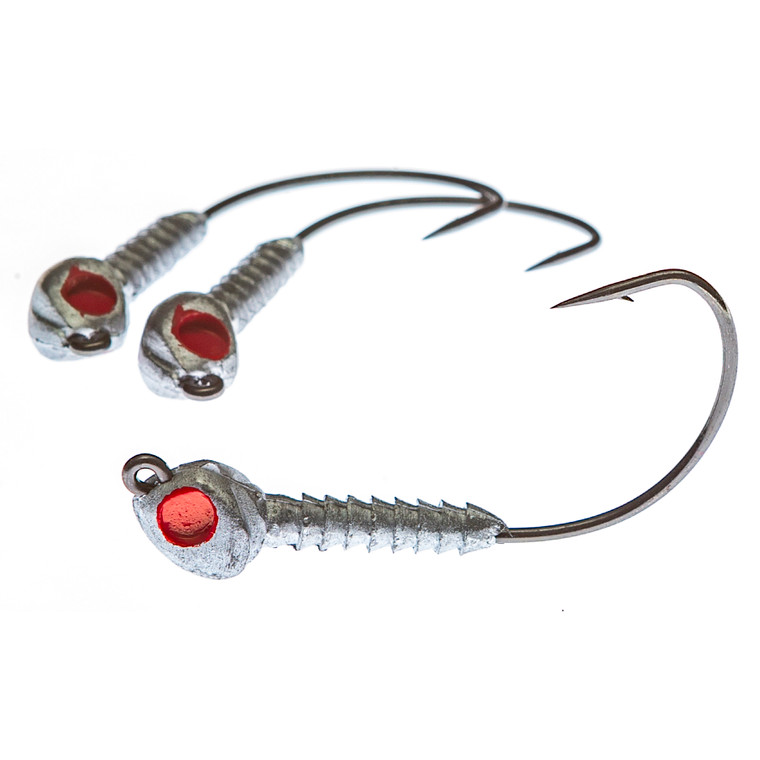 Boat Monkey - Barrier Island Jighead - 1/8oz 4pk Plain/red Eye - BMBIR-01