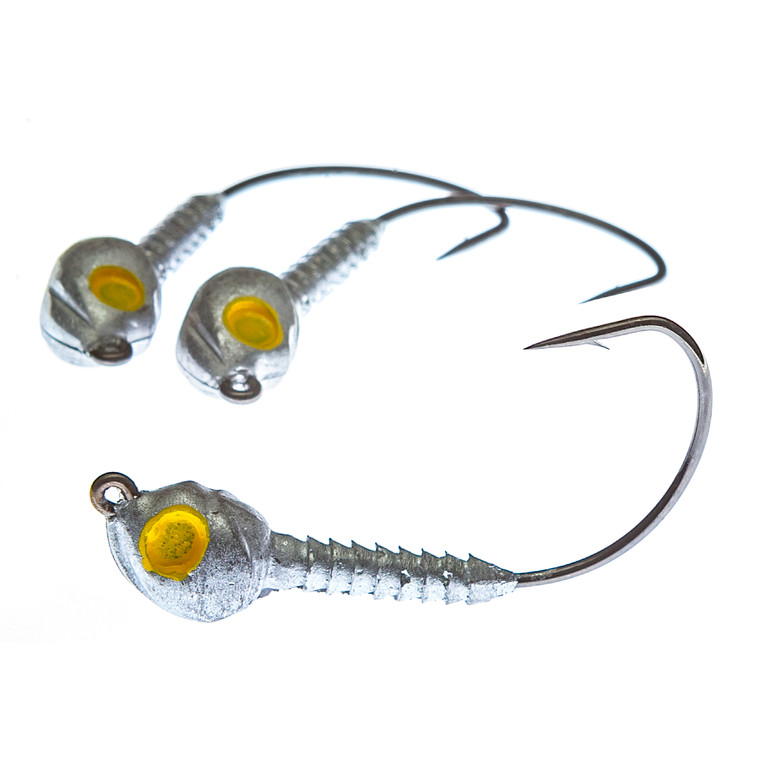 Boat Monkey - Barrier Island Jighead - 1/4oz 4pk Plain/yellow - BMBIY-02 Boat Monkey - Barrier Island Jighead - 1/4oz 4pk Plain/yellow - BMBIY-02