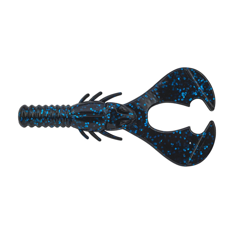 Berkley - Powerbait Shape 108 Craw - 4in 6pk Black Blue Flk - PBS1084-BBF