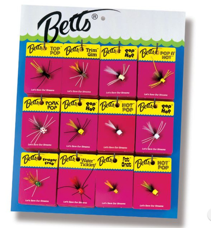 Betts - Panfish Popper Display - Assorted 72pcs - PP-6 Betts - Panfish Popper Display - Assorted 72pcs - PP-6
