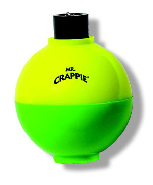 Betts - Mr Crappie Snap-on Float - 1in Rattl Round Yg 3pk - RP3-3YG