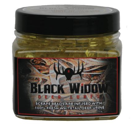 Black Widow - Scrape Master Scnt Beads - 6oz Doe Estrs/buck Urine - S0441