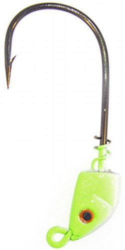 Bass Assassin - Screwlock 5/0 Jighead - 1/4oz 3pk Chart/red Eye - SLJA77005