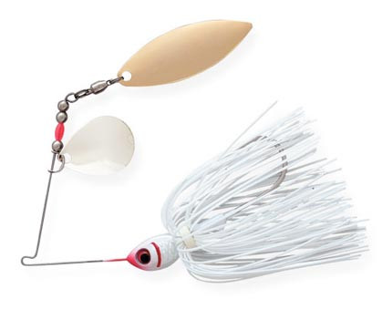 Booyah - Tandem Blade Spinnerbait - 1/2oz Co/wl-snow White - BYBT12615