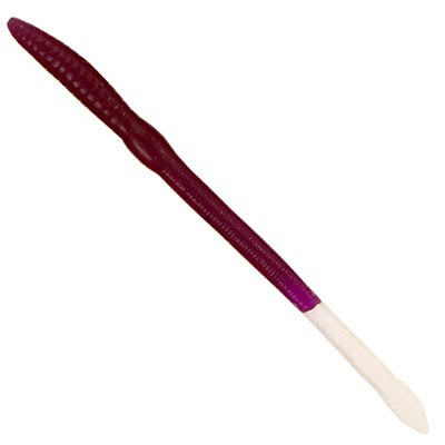 Creme - Scoundrel Worm - 6in 12bg Purple/wht Tail - 178-99