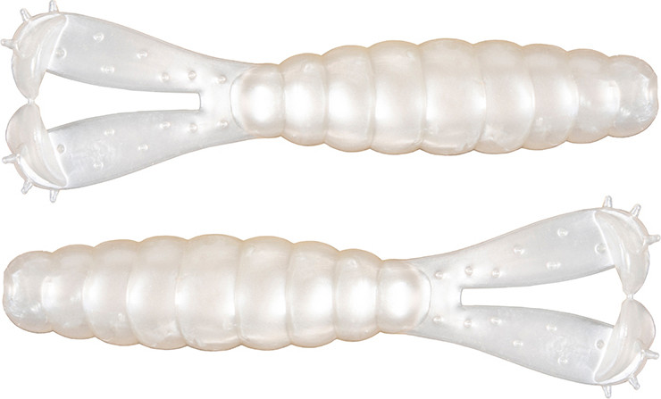 Z-Man - Goat Twin Tail Grub - 3.75in 4pk Pearl - GT375-84PK4