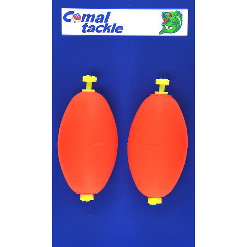 Comal - Oval Snap Foam Float - 2.5in Red 50bg - OS250R-50