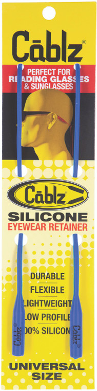Cablz - Silicone Sunglass Retain - 16in Blue - SILICONEBLU Cablz - Silicone Sunglass Retain - 16in Blue - SILICONEBLU