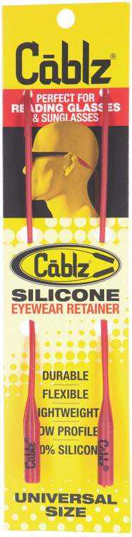 Cablz - Silicone Sunglass Retain - 16in Red - SILICONERED