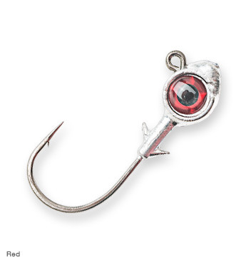 Z-Man - Trout Eye Jighead - 1/4oz 3pk Red - TEJH14-01PK3