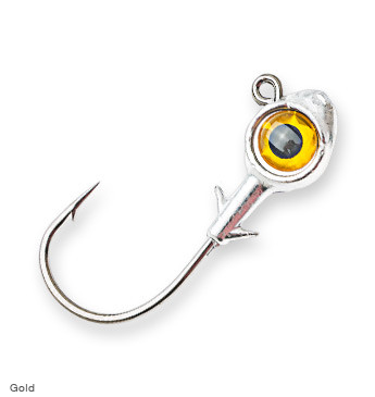 Z-Man - Trout Eye Jighead - 1/4oz 3pk Gold - TEJH14-04PK3