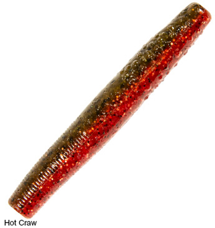Z-Man - Big Trd Worm - 4in 6pk Hot Craw - TRD4-359PK6