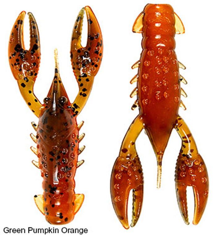 Z-Man - Trd Crawz - 2.5in 6pk Green Pum/org - TRDCR-47PK6