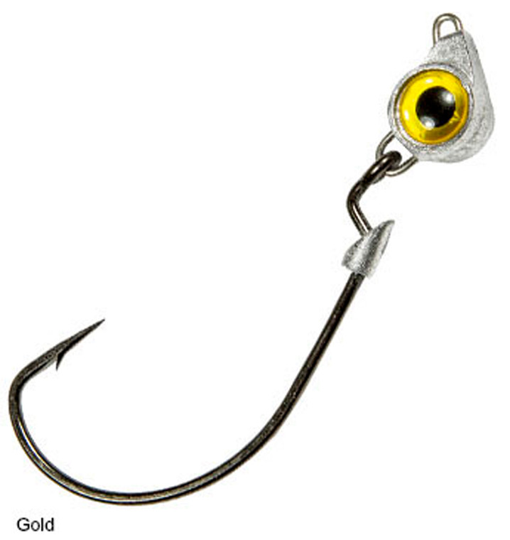 Z-Man - Texas Eye Jig Head - 1/4oz 3pk Gold - TXJH14-04PK3