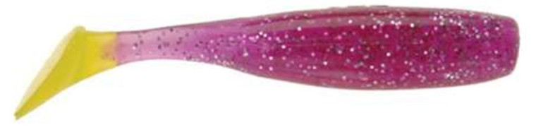 DOA - Cal Shad Tail - 3in 12pk Purple/chart - 80350
