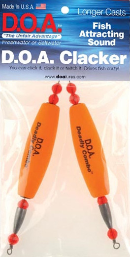 DOA - Clacker Cigar Float - 2.5in Orange 2pk - 60999