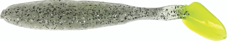 Deadly Dudley - Terror Tail Minnow - 3in 10pk Glow/cht Tl - DDTT-708