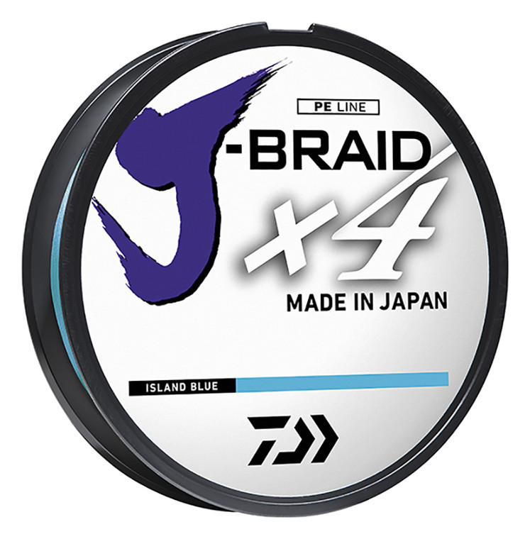 Daiwa - J-braid X4 Line - Island Blue 20lb 150yd - JB4U20-150IB