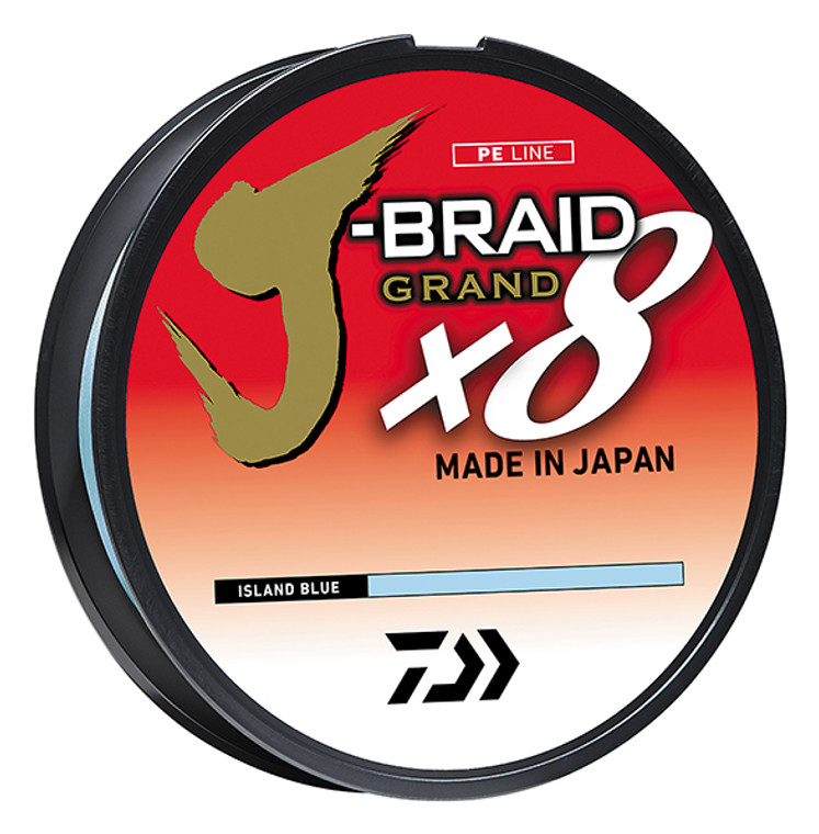 Daiwa - J-braid Grand X8 Line - Island Blue 30lb 300yd - JBGD8U30-300IB