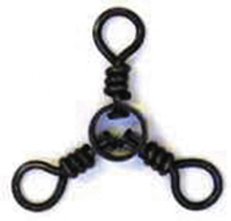 Eagle Claw - 3-way Swivel - Black 1/0 12pk - 01252-019