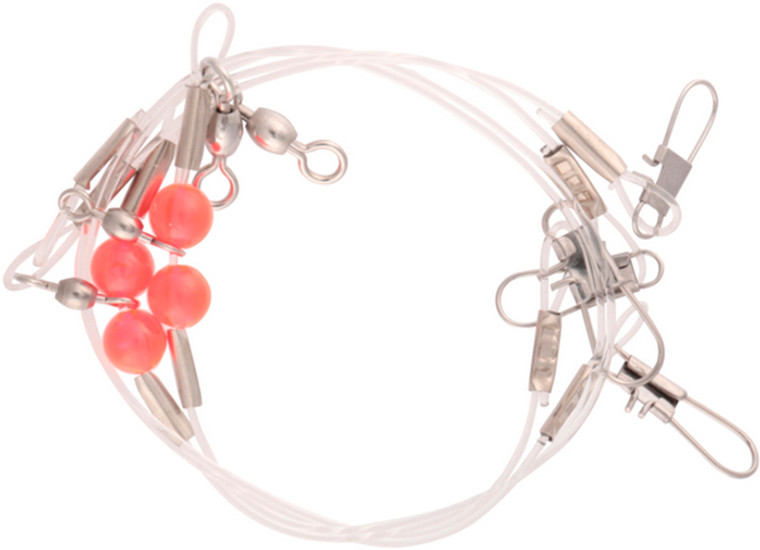 Eagle Claw - Beaded Leader - 1-drop Mono 60# 2pk - L843