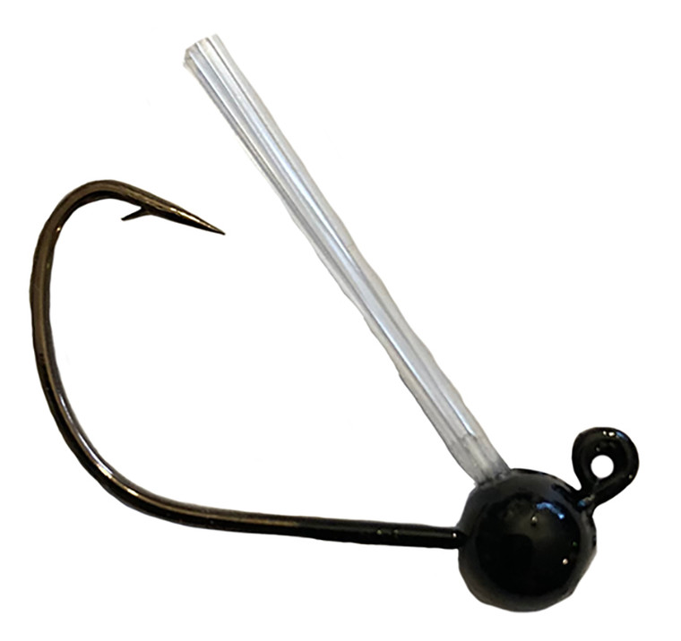 Eagle Claw - Lazer W/less Wacky Jghd - Black 1/16oz 5pk - LWWJ116-04