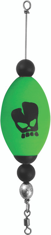 Vudu - Popping Oval Float Combo - 2.5in Green - E-VCO-G