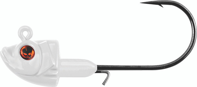 Vudu - Vudu Jig Heads - 1/8oz 3pk White - E-VJH-18-W